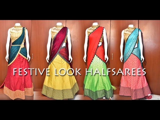 Latest Festive Look Halfsarees at SheNeeds | Dilshuknagar | SheNeeds