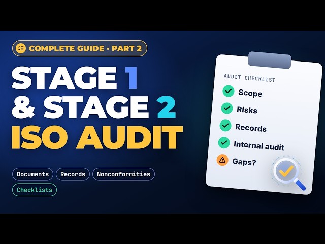 Your First ISO Audit? Full Stage 1 & Stage 2 Walkthrough (Documents, Records, Evidence!)