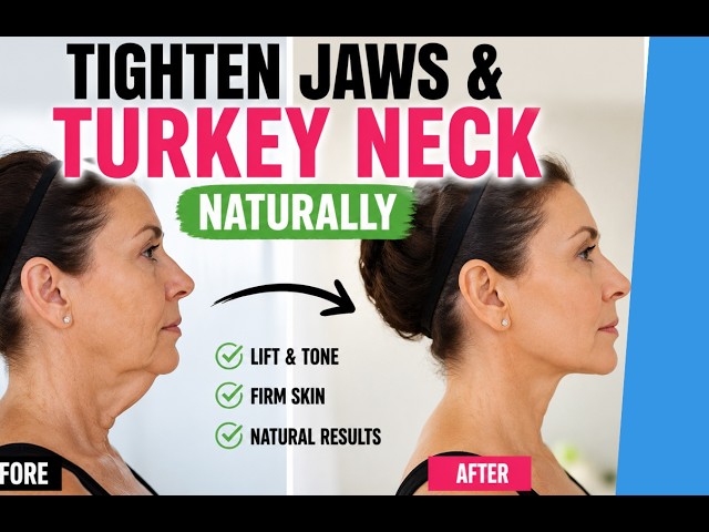 HOW TO TIGHTEN JOWLS & TURKEY NECK NATURALLY (10-Minute Routine for Real Results)