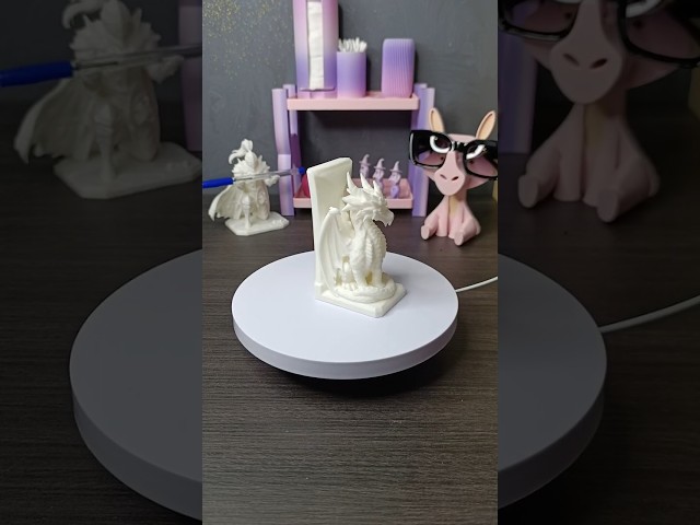 This Dragon Holds Your Books?! 🐉📚 | 3D Printed Bookend #viral #diy #shorts
