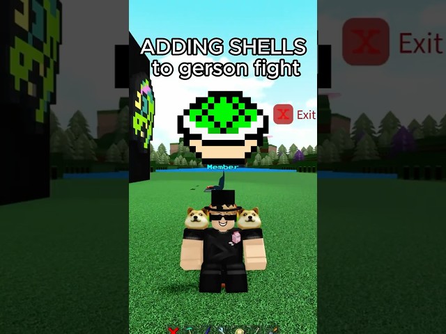ADDING SHELLS to gerson fight #buildaboatfortreasure #roblox #deltarune #gerson #cool #buildaboat
