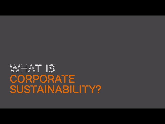 What is corporate sustainability? | UCL School of Management