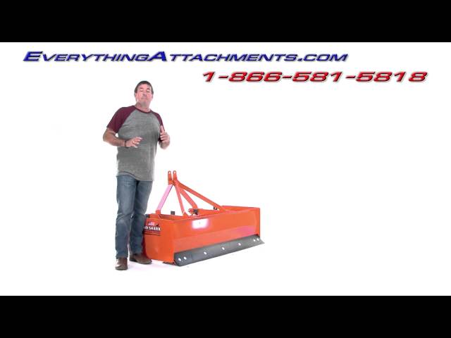 Land Shark Compact Tractor Box Scraper by Everything Attachments