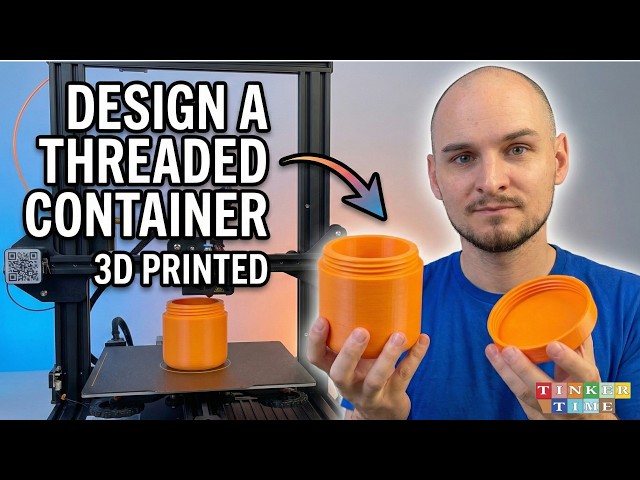 How To Design & 3D Print a Custom Mini Jar (Tinkercad Tutorial)