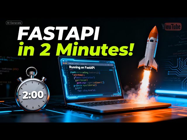 FastAPI Tutorial 2025 — Build a Python API in 2 Minutes!