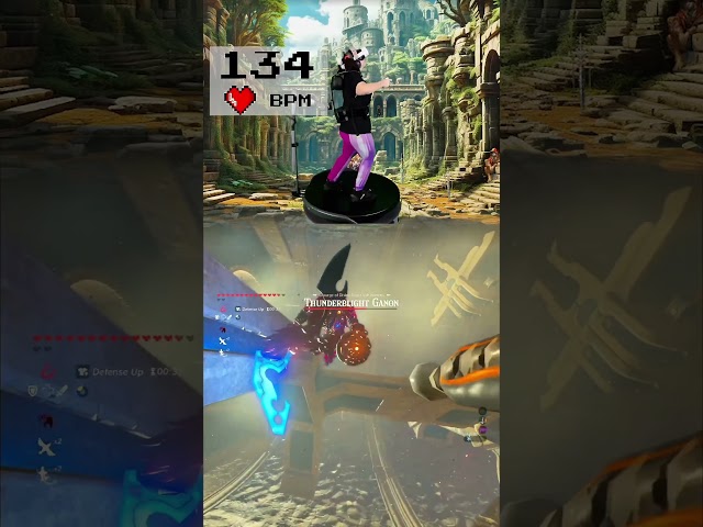What's it like to fight  Thunderblight Ganon in Zelda Breath of the Wild in VR on a VR treadmill?
