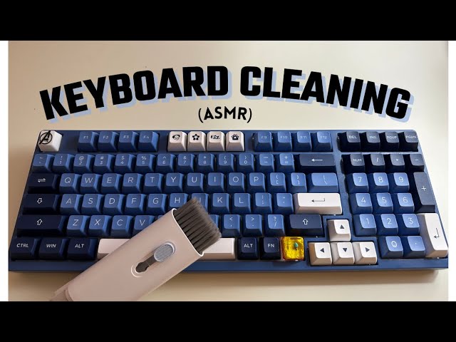 CLEANING MY DUSTY KEYBOARD | (asmr)