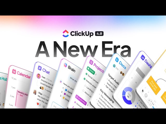 ClickUp 4.0: World's First Converged AI Workspace