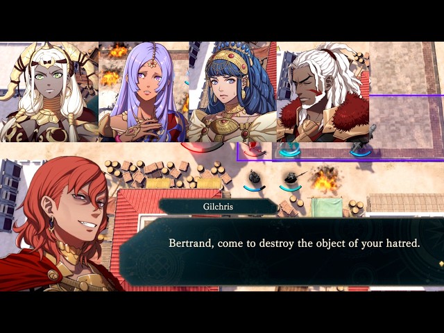 Theodora, Fianna, Aswan, Bertrand Vs Gilchris Unique Battle Dialogue [Fire Emblem: Fortune's Weave]