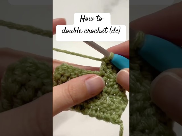 How to Double Crochet (dc) | Easy Crochet Tutorial for Beginners 🧶