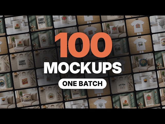 Stop Making Etsy Mockups One by One: Batch 100 Product Photos