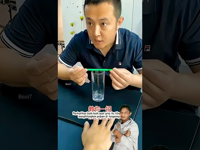 chopsticks and glass magic trick #shorts #magic #tutorial #trending #funny #youtubeshorts