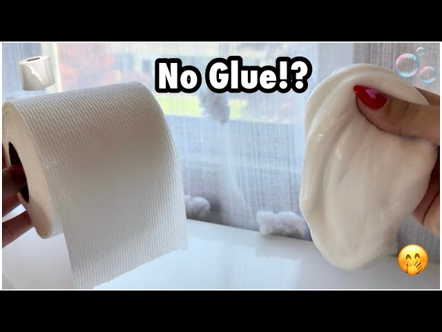 PAPER SLIME!? 🧻🫧 NO GLUE Easy 2 Ingredient Paper Slime Recipe!! (No Glue, No Refrigerator Needed)