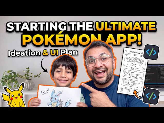 Building an iOS Pokémon App for Kids with AI. - Research, Ideation and high Level planning