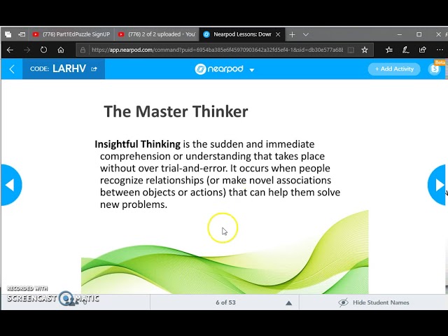 Part3 NearPod Live Lesson Report (Bengkel EdTech FTSM)