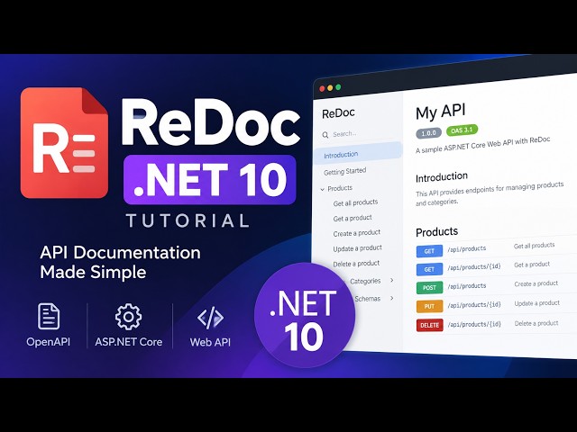How to Add ReDoc to .NET 10 Web API