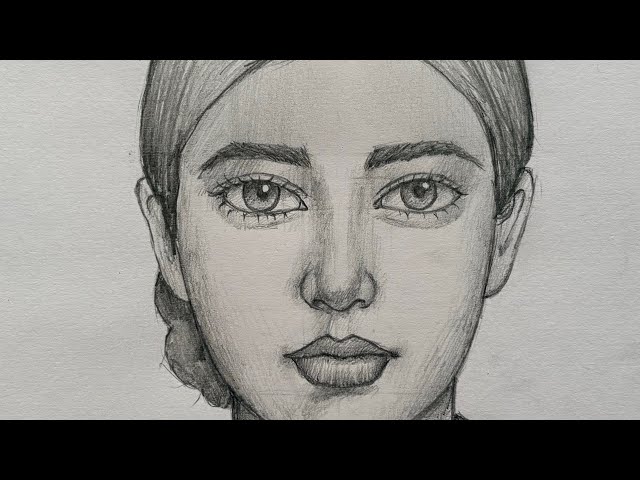 How to Draw a Beautiful Girl Face | Loomis Method Portrait Drawing Step by Step