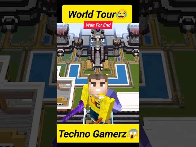 techno Gamerz minecraft video😱world tour #minecraft #technogamerz #worldrecord #ujjwal