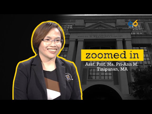 Zoomed In: Library and Information Science: Asst. Prof. Ma. Pri-Ann Tinipunan, MA