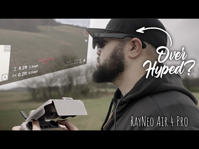 flying the DJI Neo 2 with AR glasses (RayNeo Air 4 Pro)