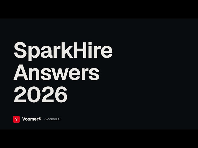 7 SparkHire Questions · HOW TO ANSWER THEM IN 2026