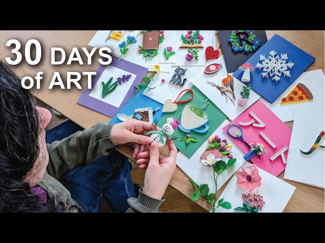 I tried 30 paper artworks in 30 consecutive days.