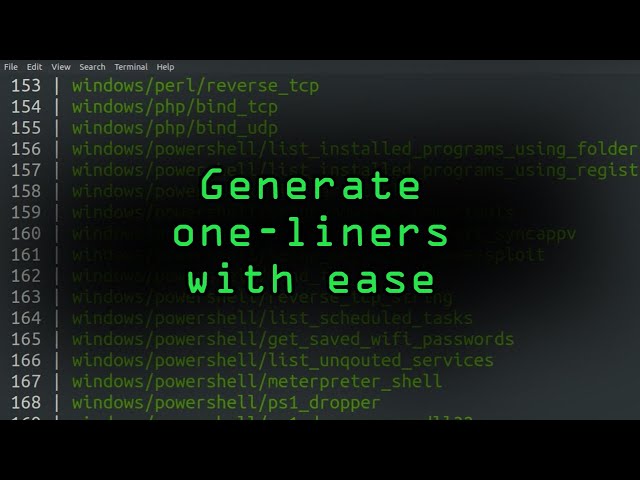 Use One-Lin3r to Quickly Generate Reverse Shells, Run Commands & More [Tutorial]