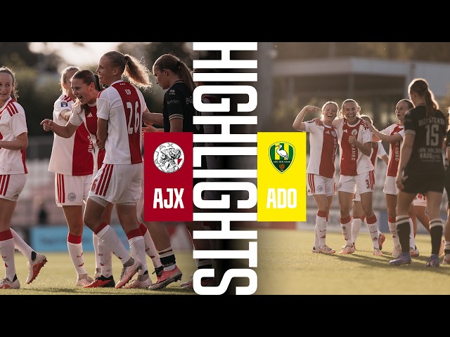 Hat-trick hero Sophie te Brake 🔥 | Highlights Ajax Women vs. ADO Den Haag | Vrouwen Eredivisie