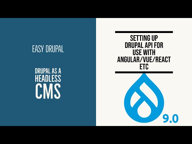 How to setup Drupal as a Headless CMS for use with React / Angular / VUE