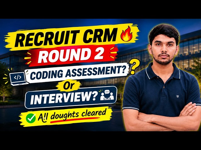 Recruit CRM Round 2 Coding Assessment 🔥 | Interview Mail Confusion Explained | 2 Coding Questions