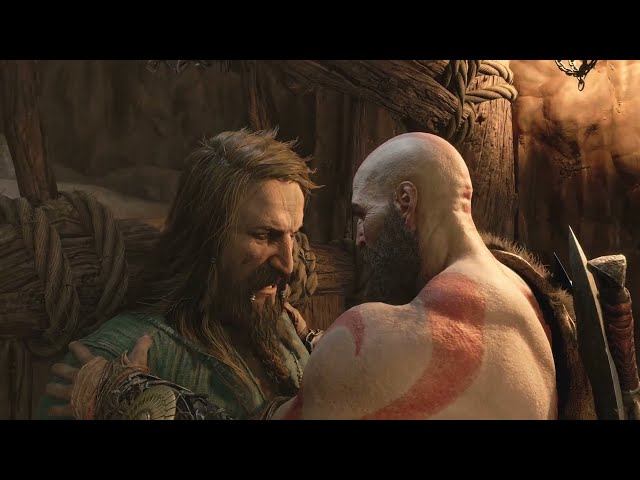 God of War Ragnarök: Kratos yells at Tyr ("MASTER YOURSELF!"), PS5 4K HDR 60fps
