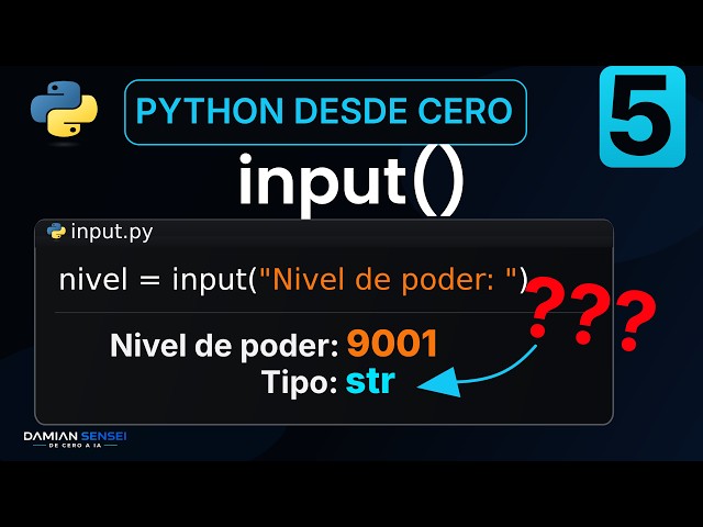 input() en Python es fácil! | Python Desde Cero #5