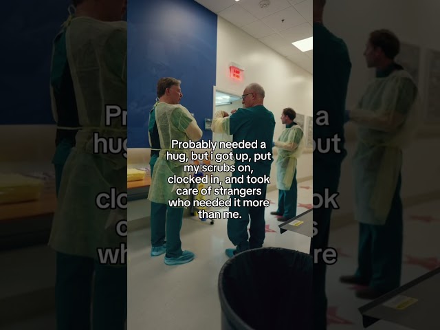 Some days, the person caring for everyone else needs care too.

Healthcare professionals do not leav