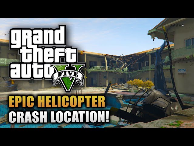 GTA 5 Forgotten Locations - EPIC Blown Up Apartment Building + Police Helicopter Crash Site!