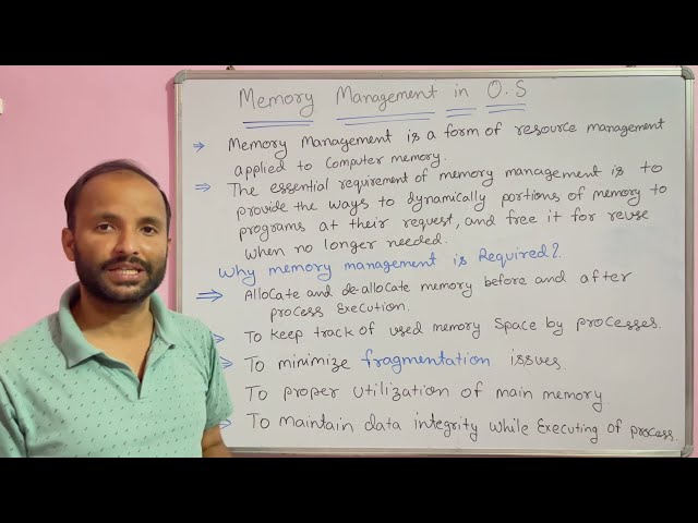 What is Memory Management in Operating System (OS) ?
