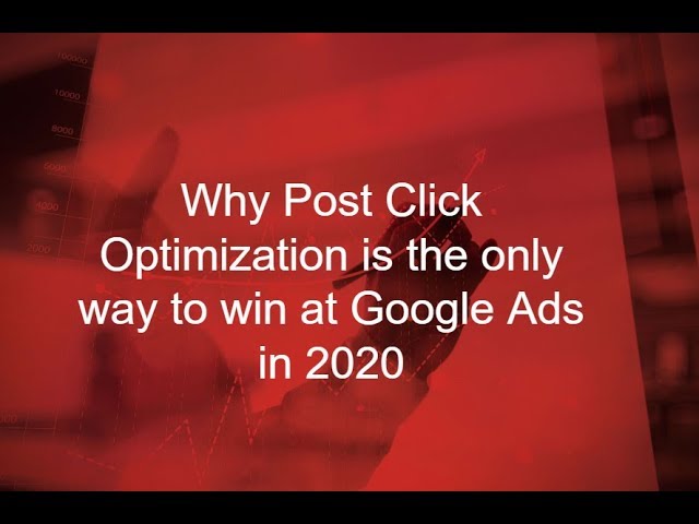 Better Digital Marketing #5 - Post Click Optimization