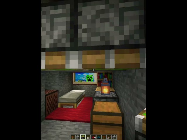 Automatic shutter door in minecraft #minecraft