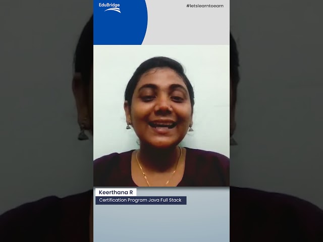 EduBridge Student Review: Keerthana R