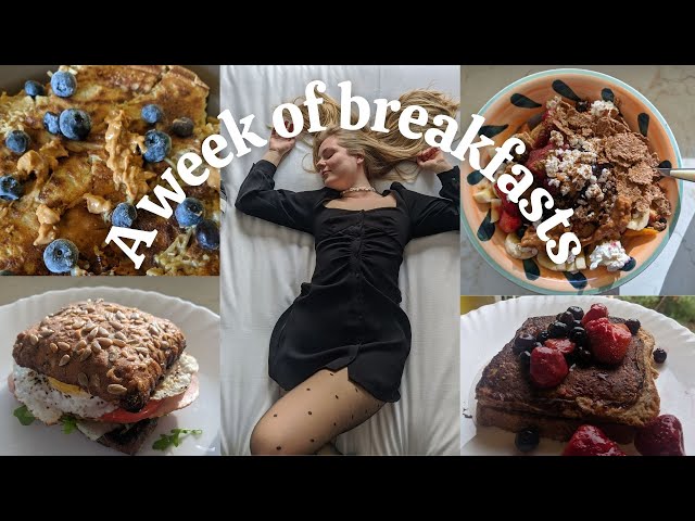 What I eat in a week | Breakfast Edition