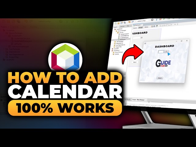 How To Add Calendar in Java NetBeans (𝟮𝟬𝟮𝟲) | 100% WORKS | NO Yapping, To The Point! | FAST & EASY