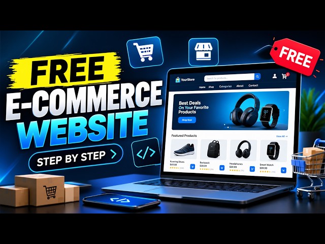 FREE Mein E-Commerce Website Kaise Banayein? | Complete Website Tutorial 2026