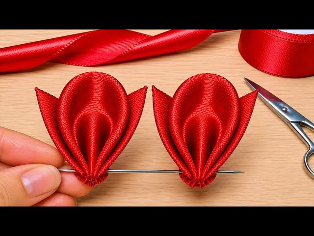 DIY Ribbon Flower 🌸Simple & Easy DIY Craft Idea / DIY Tutorial