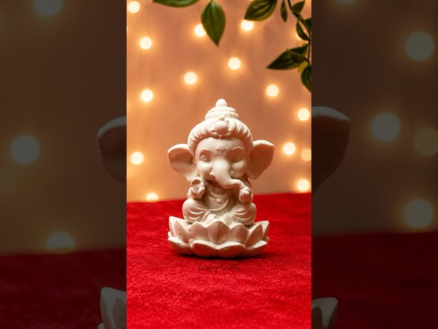 Ganpati Making at Home🌿 | Ganesha idol Making | Easy Ganesh Idol Making #ganpati