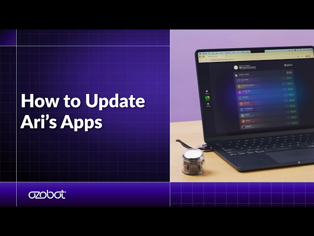 How to Update Apps on Ozobot Ari | Step-by-Step Guide