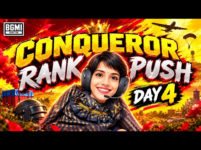 RANK PUSH TO CONQUEROR DAY 4 | KOMAL YT SHORTS | BGMI LIVE  #shortslive #shortsfeed #bgmilive
