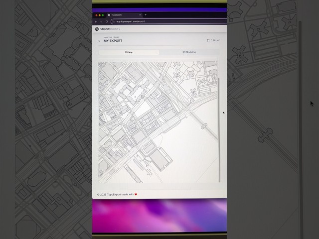 Create 2D maps and 3D models in seconds #map #3dmodel #productivity