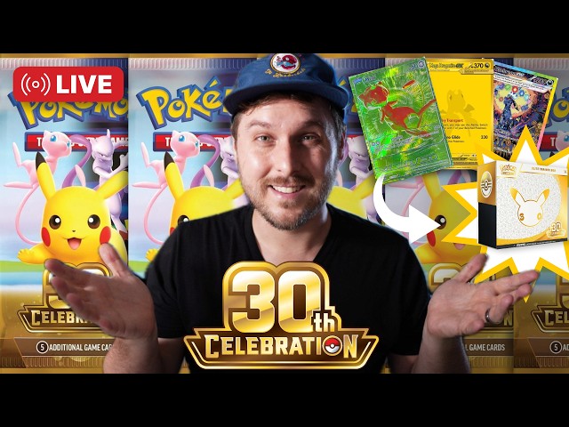 🔴 LIVE Pack Breaks! 30th Celebration & Chill w/ Legend of Luke (Pokémon Rip & Ship 09.21.26)