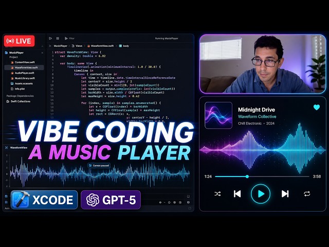Vibe Coding a Music Player App | #vibecoder #xcode #musicapp #macos
