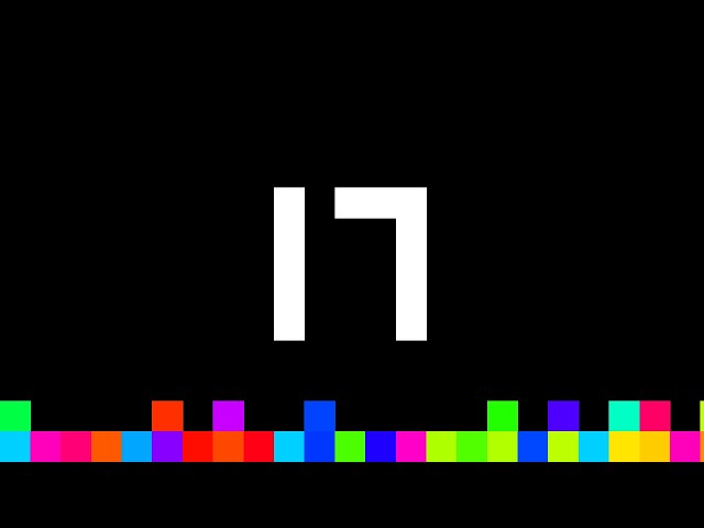 17 Seconds Timer ‐ Flowing Pixels