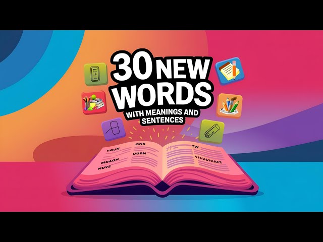 30 New Words With Meanings And Sentences You Need To Learn!